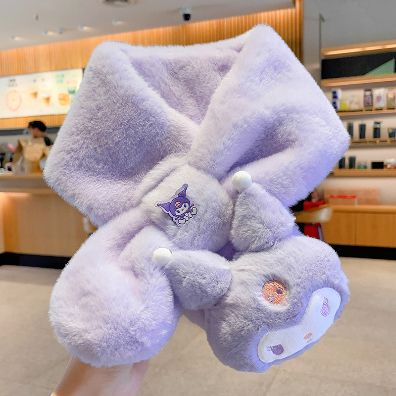 库库米儿童围巾女童秋冬季保暖围脖男童防寒加厚脖套宝宝防寒护颈