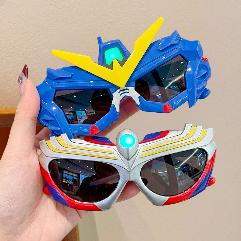 卡通奥特曼儿童墨镜2026新款男童夏季防晒偏光镜防刺眼墨镜不伤眼