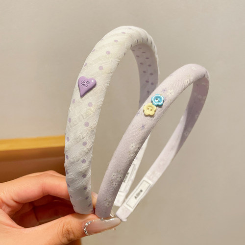 韩系波点碎花发箍~气质百搭发卡
