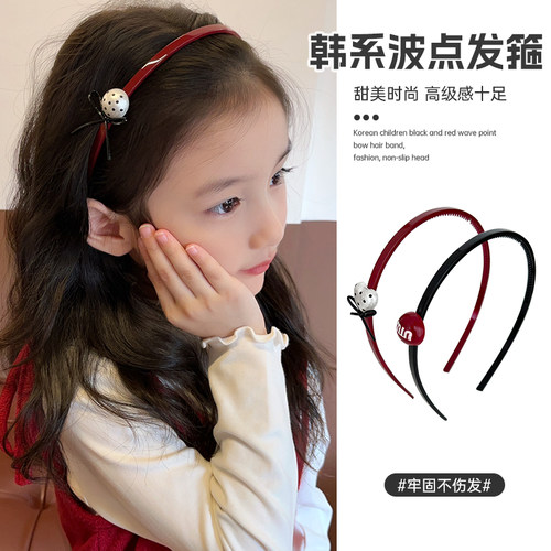 女童韩式波点发箍甜美头箍发饰