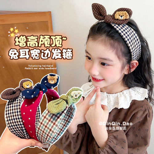 复古兔耳发箍~温柔甜美发卡