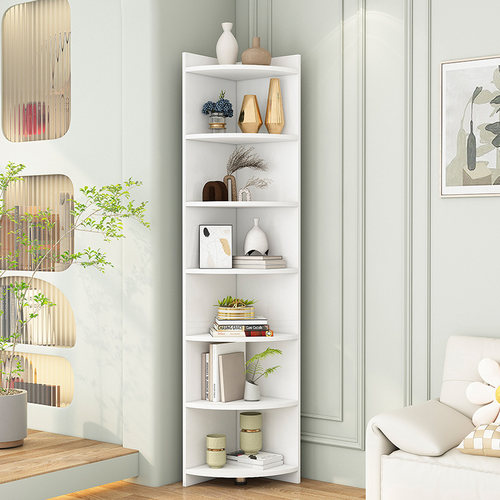 实木角柜书架置物架书柜