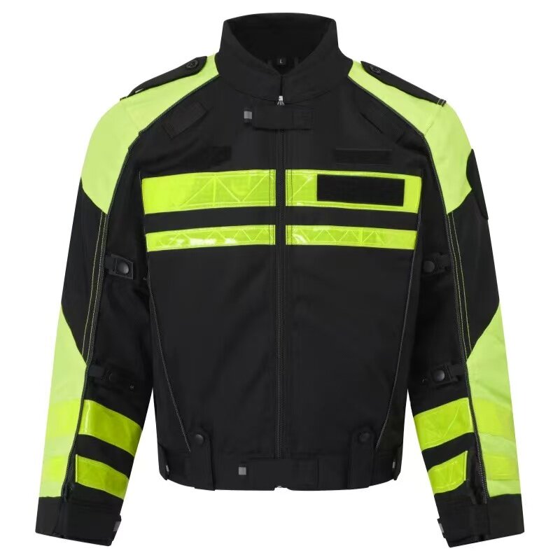 汉云骑骑行服保暖摩托车防寒龙虾服国宾护卫反光衣防摔耐磨防护