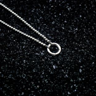 80CM 单链子50 钛钢项链男女泰国佛牌佛珠链无吊坠裸链长款