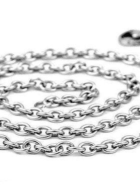 加长款吊坠配链钛钢o字链