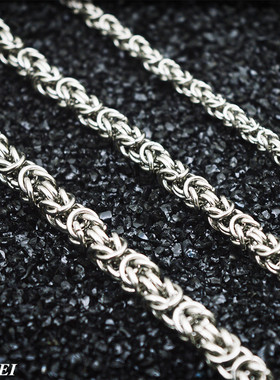 钛钢男士编织链泰国佛牌链子挂链