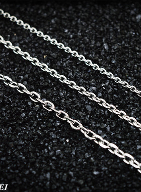 钛钢项链男女款 太角链 无吊坠裸链加长款单链子55 60 70 80 90CM