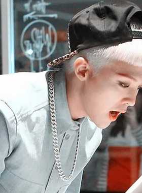 发型师钛钢日韩项链个性同