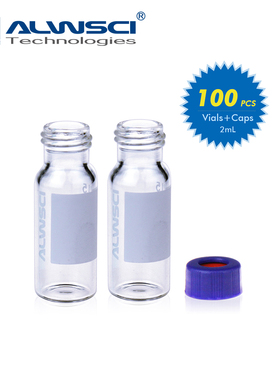 特价包邮ALWSCI进样瓶整套2mL9-425透明棕色螺纹样品瓶含盖垫
