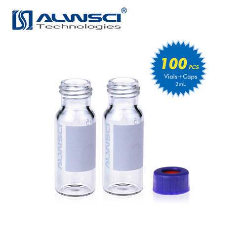 特价包邮ALWSCI进样瓶整套2mL9-425透明棕色螺纹样品瓶含盖垫