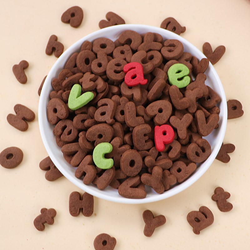 英文字母餅干生日蛋糕裝飾擺件
