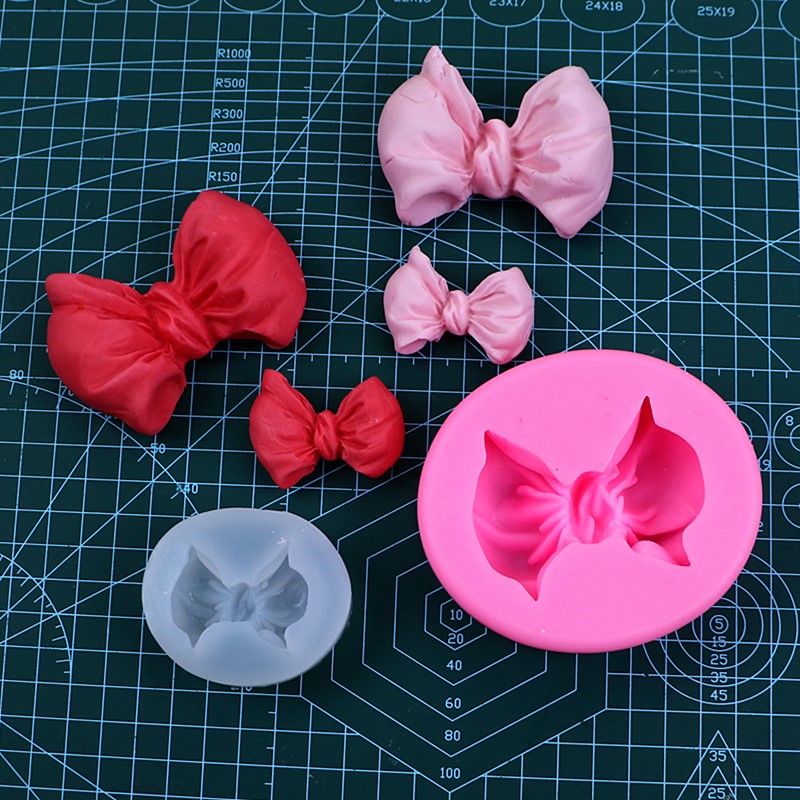 蝴蝶结硅胶巧克力模具蛋糕装饰