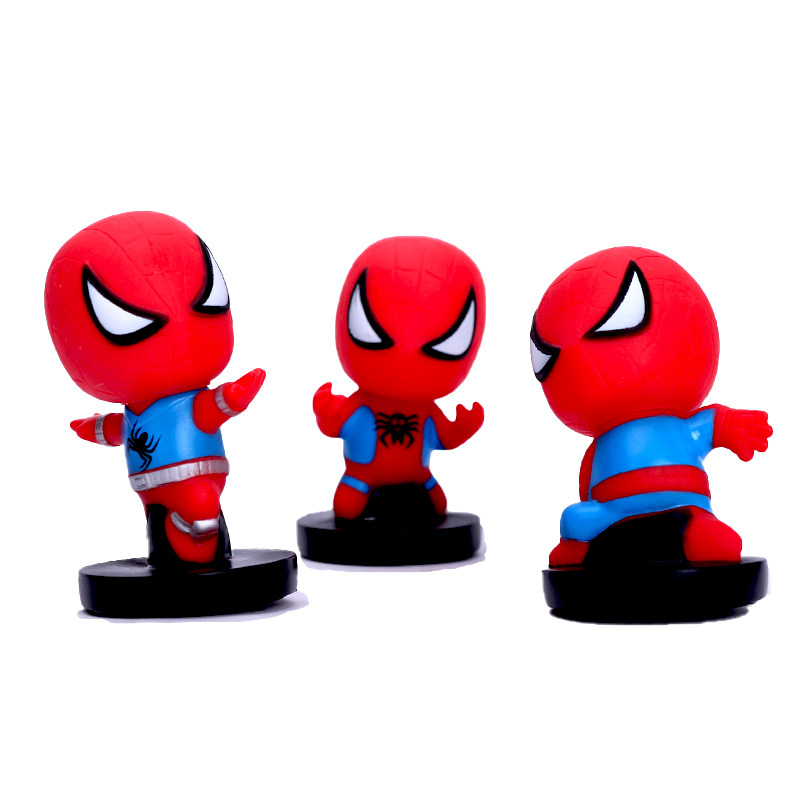 儿童生日蛋糕摆件复仇者队长蜘蛛雷神烘培甜品台装饰英雄主题插件