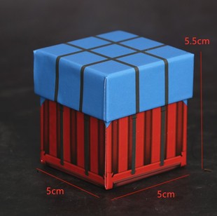 空投箱今晚吃鸡大吉大利生日蛋糕装饰摆件烘焙装饰礼物盒