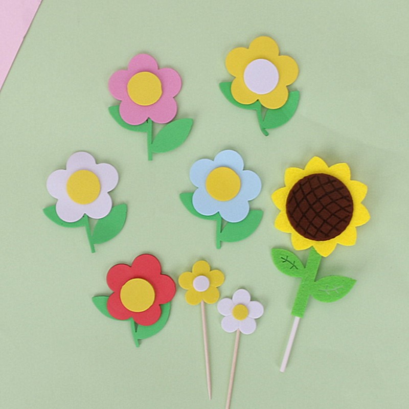 小清新小花儿童蛋糕装饰插件