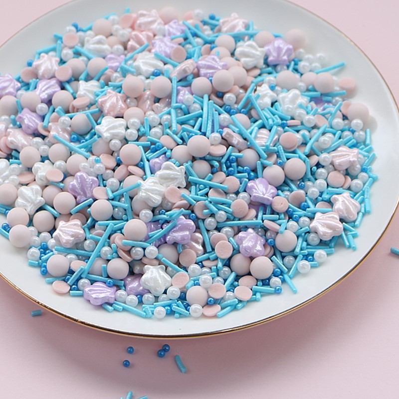 海洋系列贝壳海星冰淇淋西点装饰