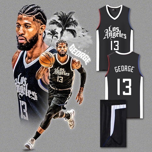 快船球衣保罗乔治哈登篮球服定制