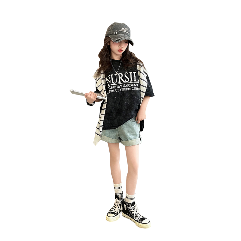 【专柜品质】女童夏季短袖套装
