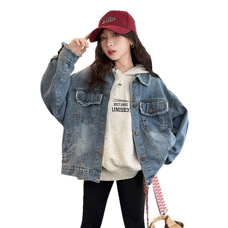 【春秋新品】女童休闲牛仔外套