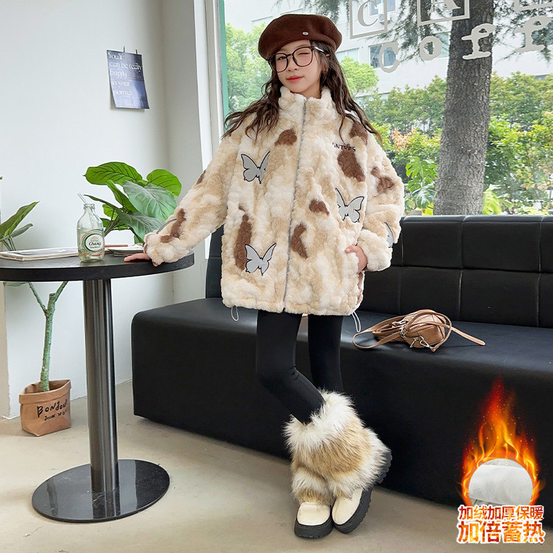 女童秋冬款外套2024新款洋气女大童夹棉加厚毛毛衣儿童冬季派克服,童装/婴儿装/亲子装,普通外套,淘宝优惠券,粉丝福利购,淘宝优惠卷