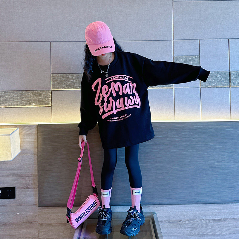 女童秋装卫衣2024新款洋气大童春秋打底衫儿童秋季长袖上衣套装,童装/婴儿装/亲子装,卫衣/绒衫,淘宝优惠券,粉丝福利购,淘宝优惠卷