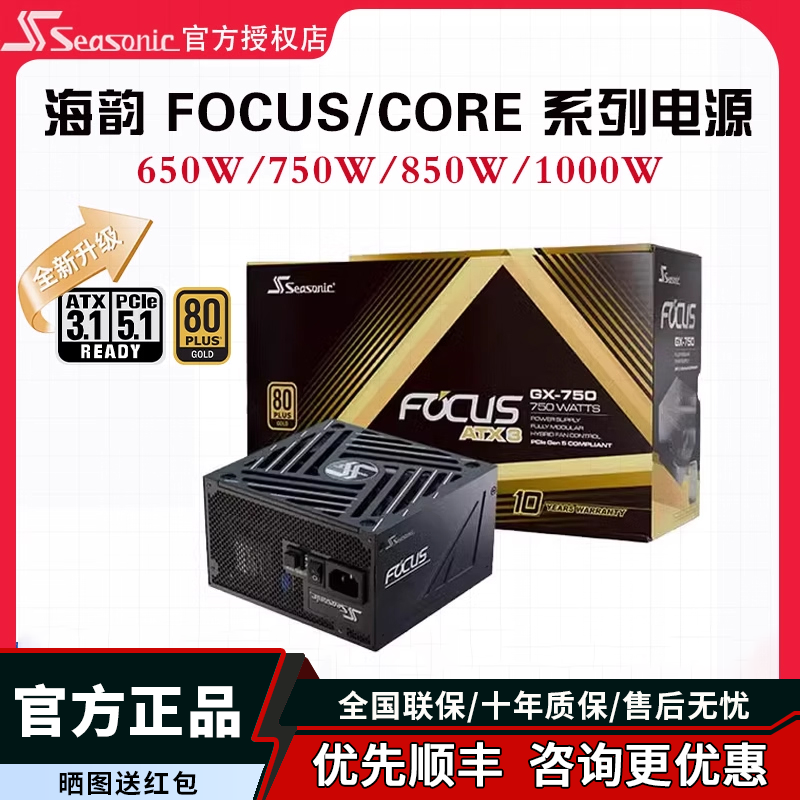 海韵coergx750W金牌全模组电源