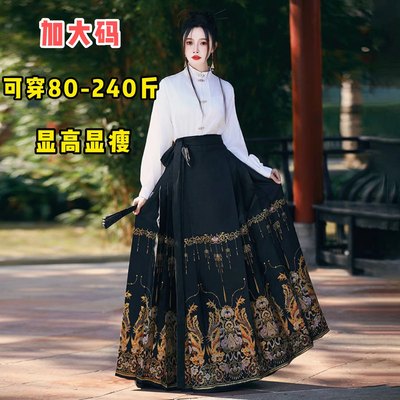 马面裙大码汉服女织金妆花马面裙