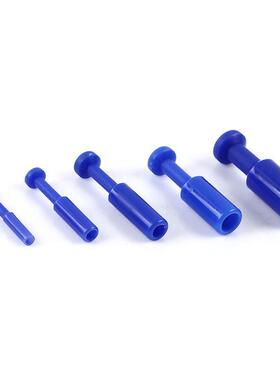 鑫官气动快速接头PP管塞快插管塞气管堵头塞子快插直通堵头蓝色PP