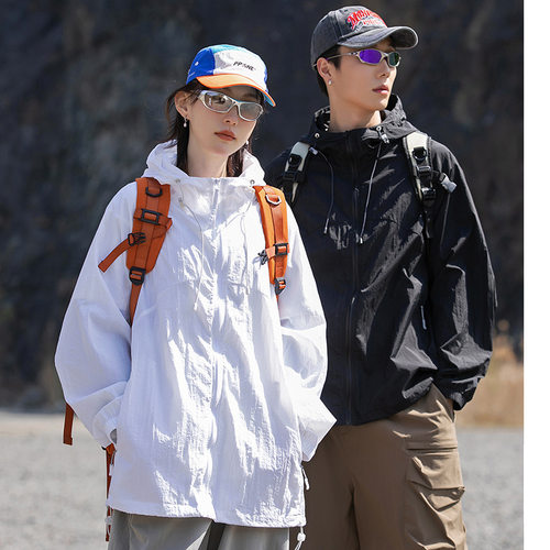 进口三防科技防晒衣男防水夏季轻薄冰丝透气户外防晒服男女同款