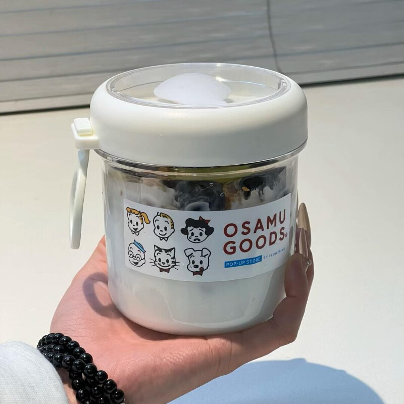 可爱便当盒带饭水果碗