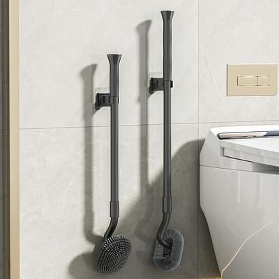 马桶缝隙刷刷长柄刷子新款卫生间清洁刷塑料洁厕软毛刷厕所刷现货