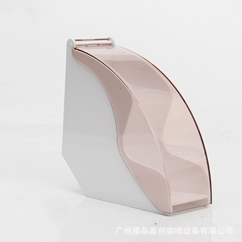 塑料防尘咖啡滤纸盒黑色白色滤纸收纳盒便捷式过滤器
