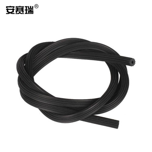 安赛瑞纱窗压条纱网压纱条窗纱皮条嵌条窗户纱门胶条黑色直径6.2m