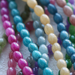 DIY饰品材料配件串珠散珠半宝石椭圆形 G473