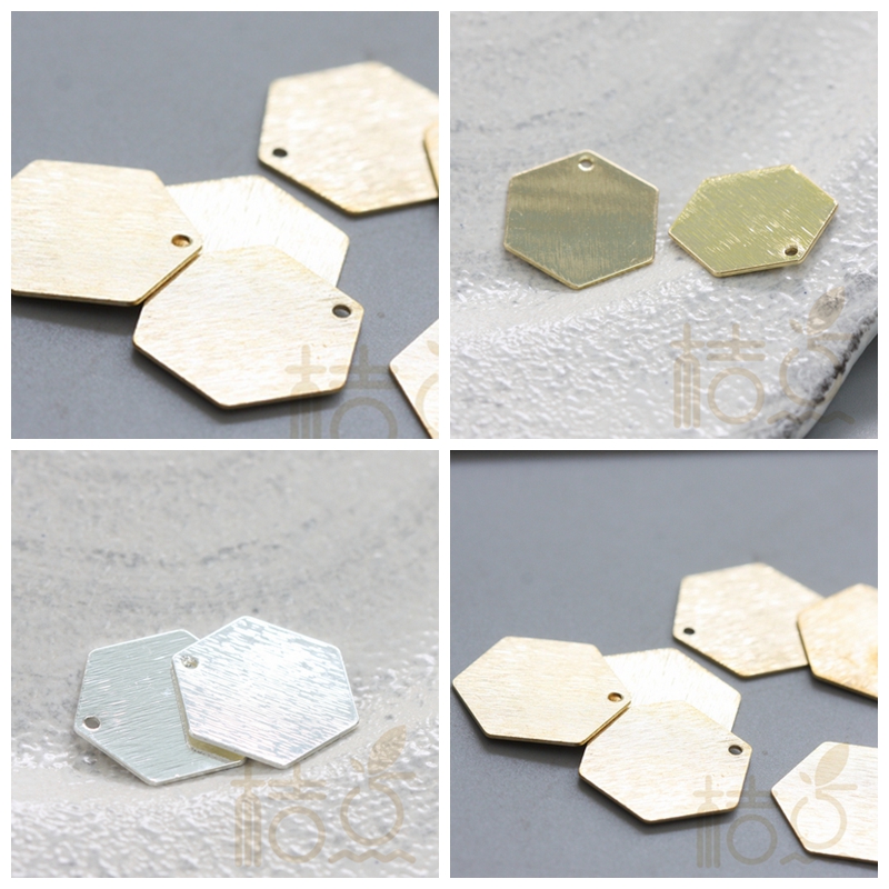 diy六边形挂饰几何风铜配件