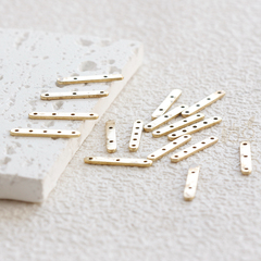 DIY饰品黄铜配件20*4mm 多孔隔片 几何图形 手链配件(4566C)