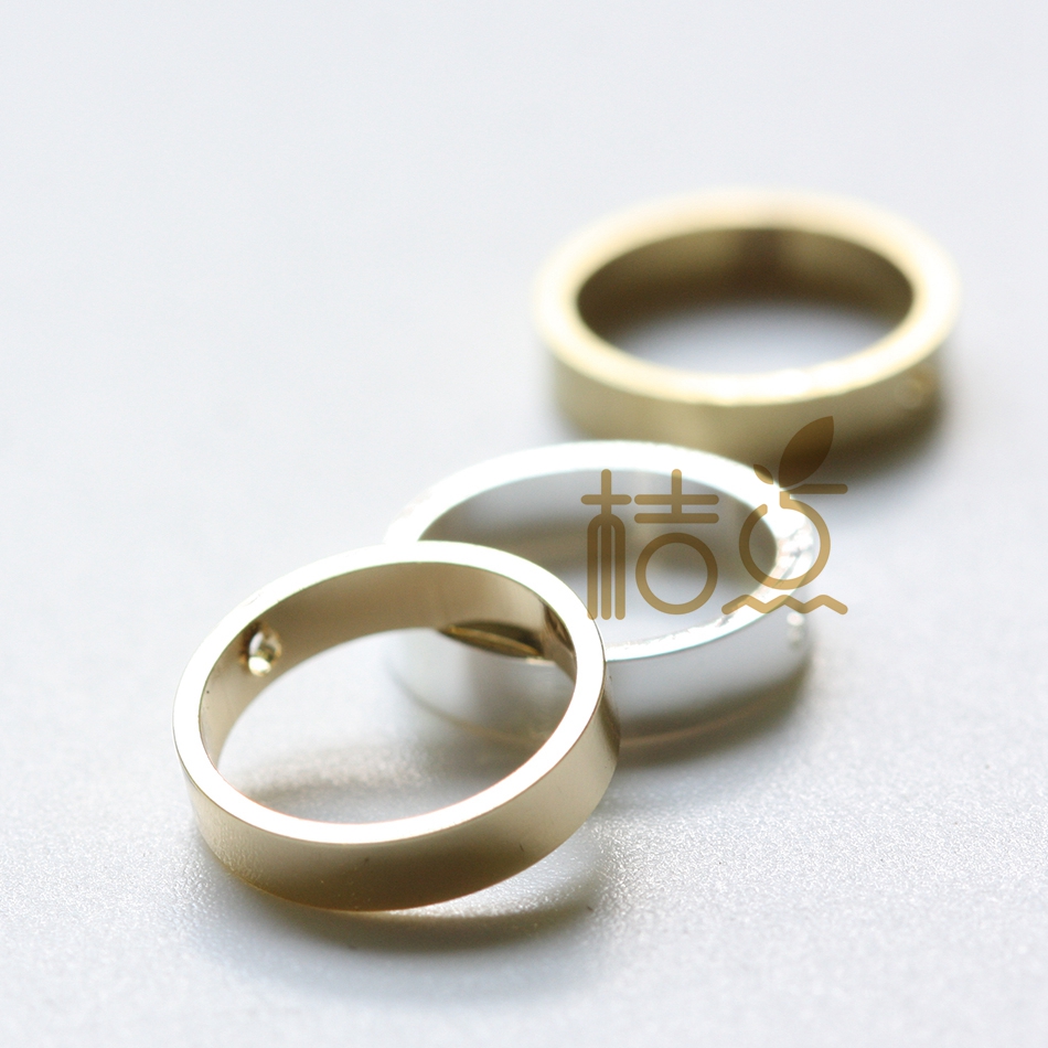 diy饰品黄铜圆形隔珠