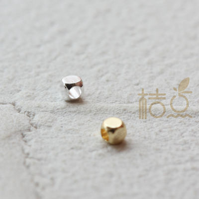 diy饰品黄铜原坯2mm镀厚金隔珠