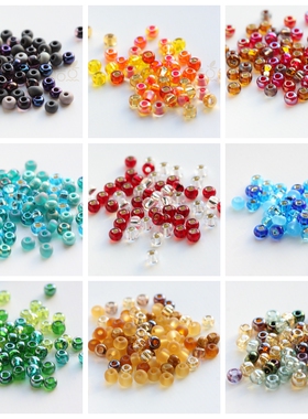 DIY配件6/0号捷克进口米珠Preciosa4mm常规米珠玻璃珠混色(6C8)