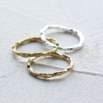 饰品配件铸造铜麻花开口圈