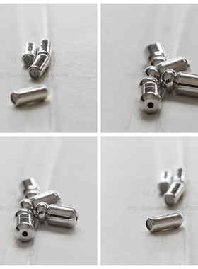 DIY饰品铜配件4*10.3mm胸针套 枕套 毛坯 铜片 针托(3607C)