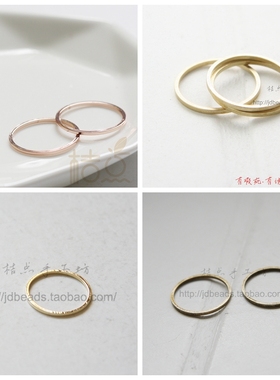 DIY饰品黄铜原坯18*1mm扁线圆圈 圈 闭口圈 圆 (3023C)