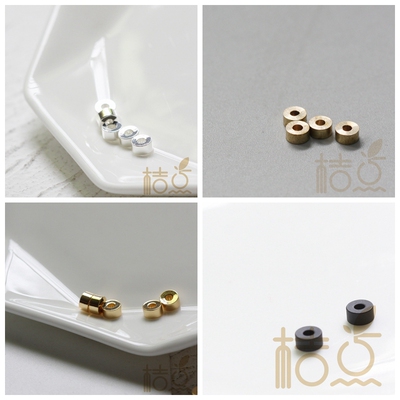 diy饰品圆柱几何风铜配件