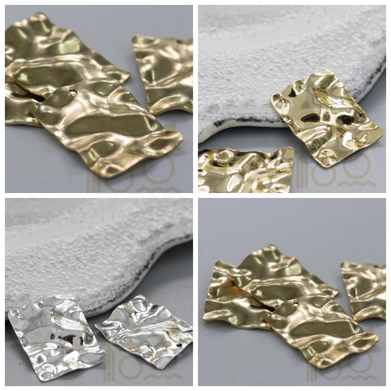 敲打纹皱纹长方形黄铜