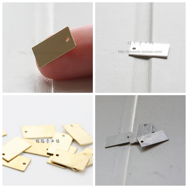 diy饰品挂牌铜配件长方铜片