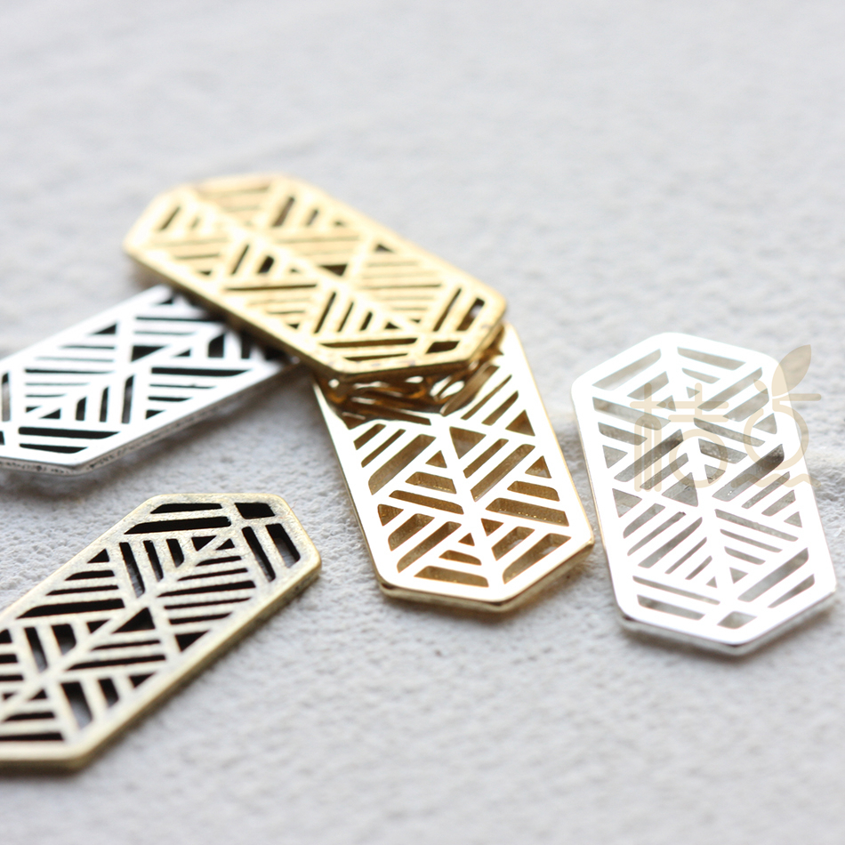 diy饰品黄铜配件菱形几何图形