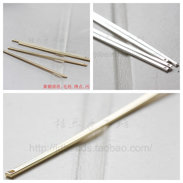 diy饰品铜配件2*62mm长棒耳环