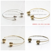 3317C DIY配件饰品黄铜原坯64 圆珠 手镯 63mm圆形 镯子