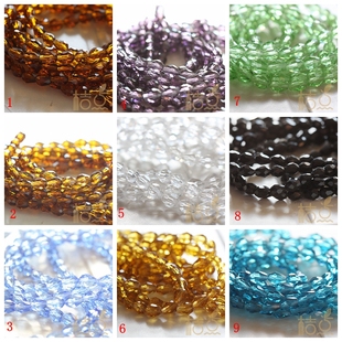 水滴 G13A 国产水晶 DIY材料配件 切面 刻面 桔点手工 8mm