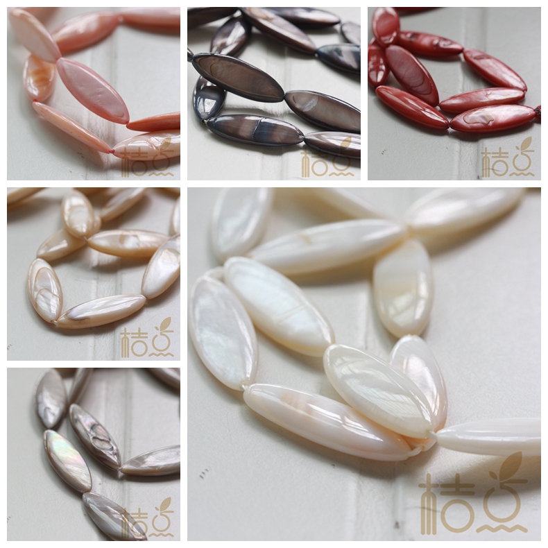 diy耳环项链配饰马眼椭圆珠